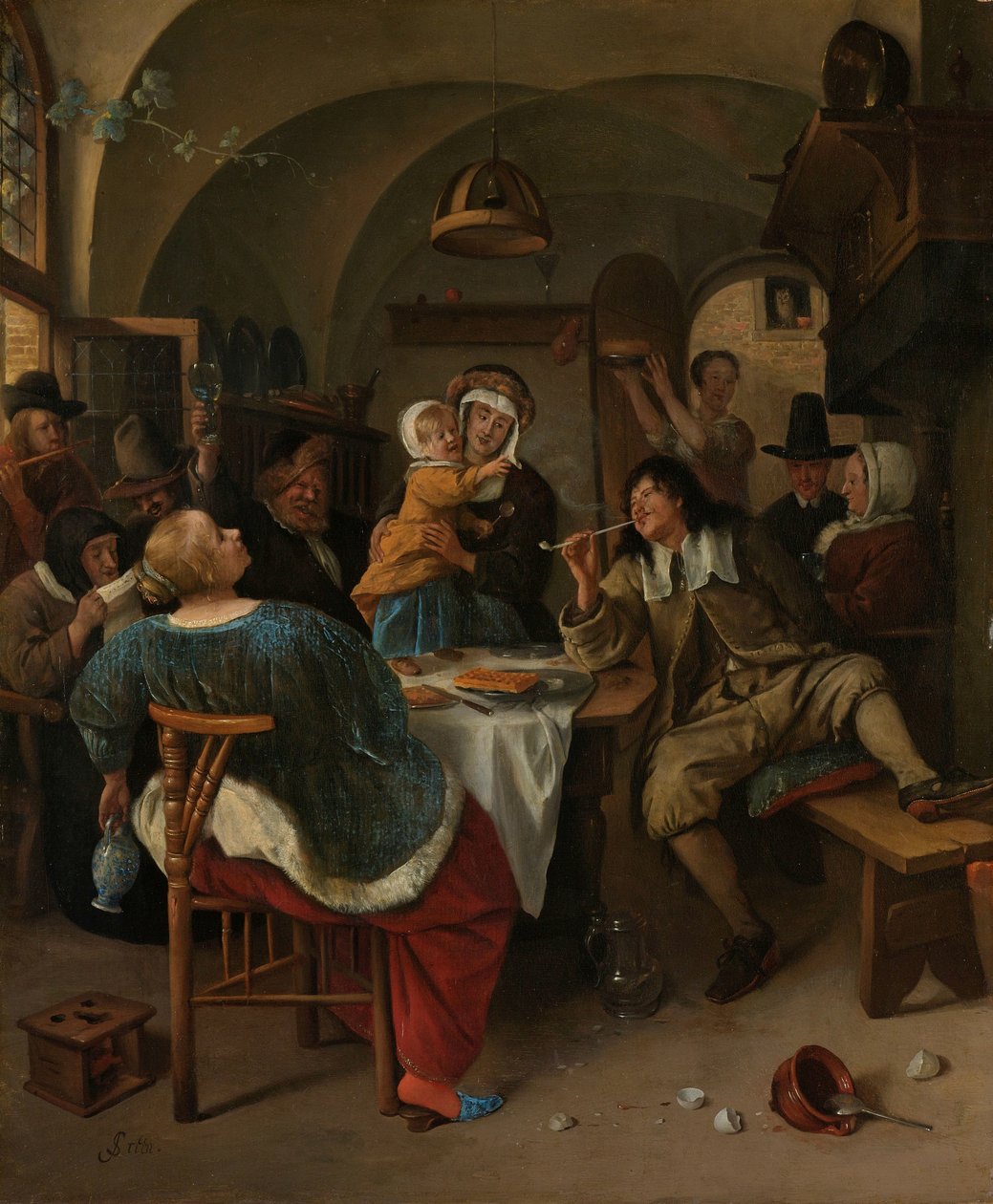 Familjens scen av Jan Havicksz. Steen