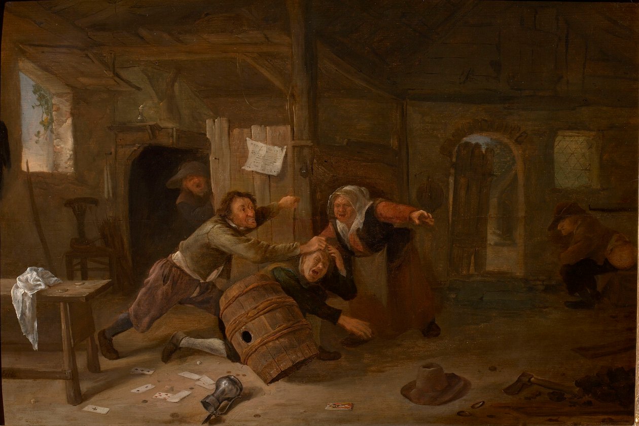 Stridande bönder, före 1678. av Jan Havicksz Steen