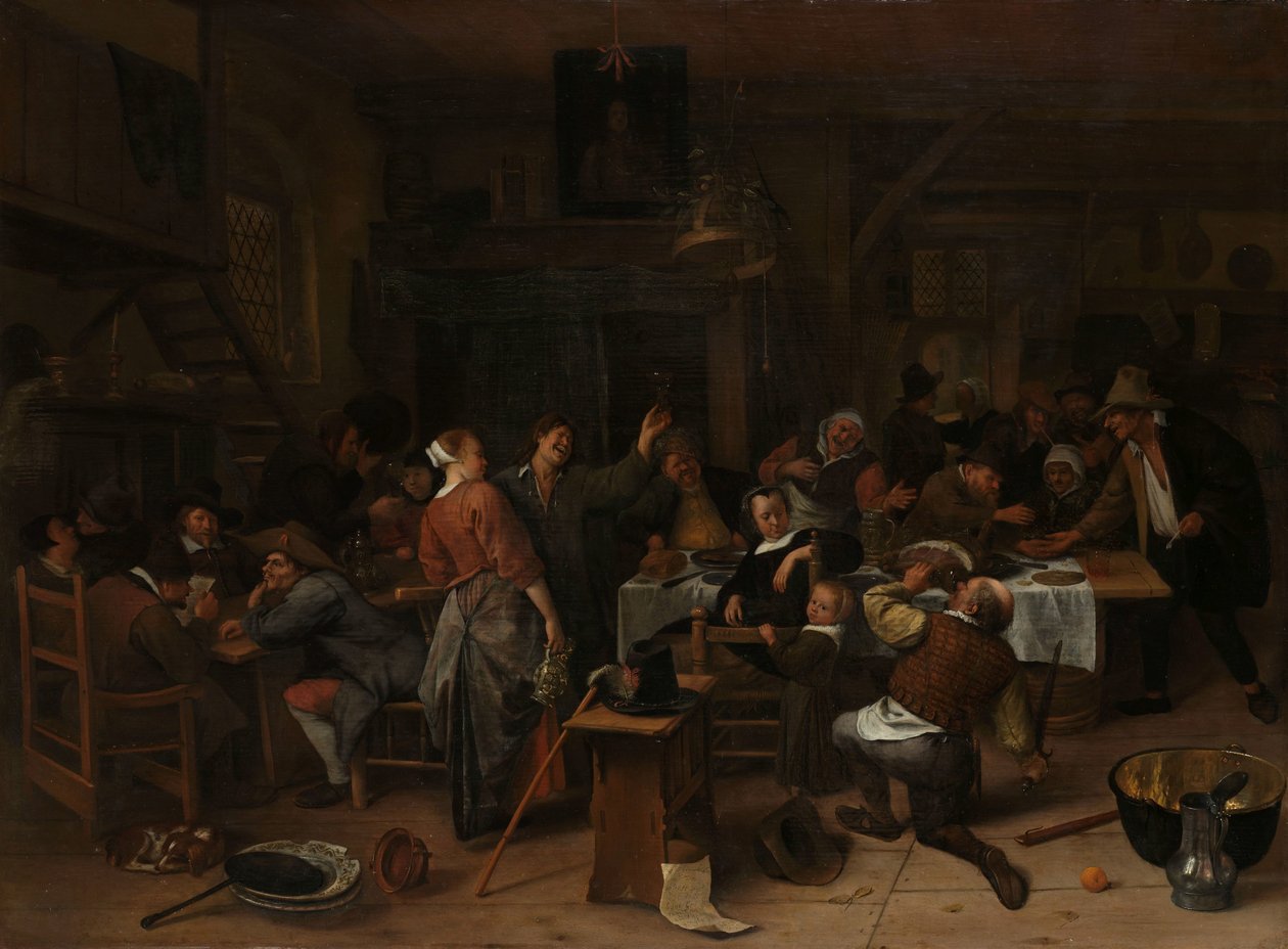 Prinsens dag Prinsens dag: firar prins William III:s födelsedag av Jan Havicksz. Steen