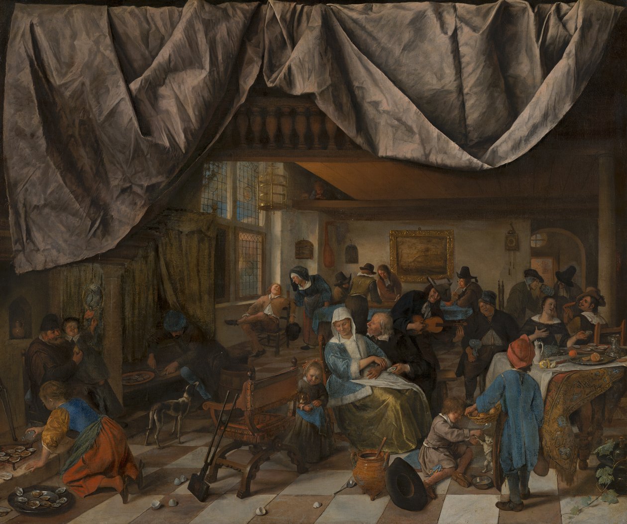 Människans liv, ca. 1665 av Jan Havicksz. Steen