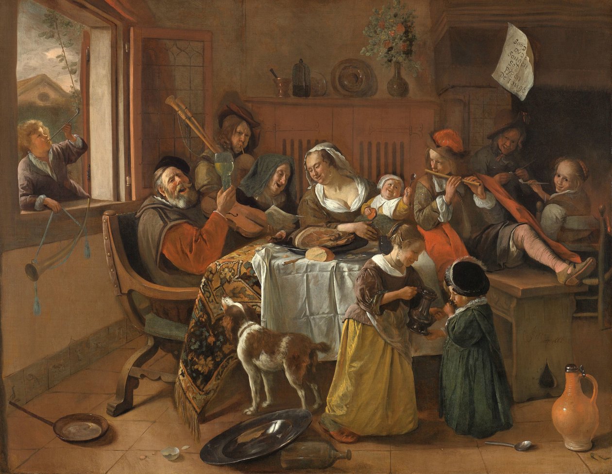 Den glada familjen Den glada familjen av Jan Havicksz. Steen