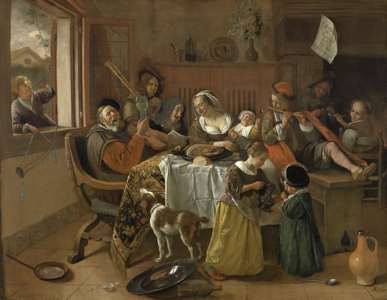 Den glada familjen av Jan Havicksz. Steen