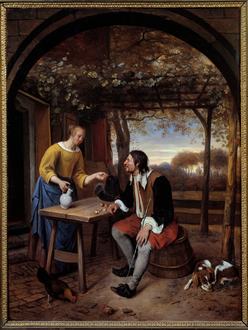 Resten av resenärens målning av Jan Steen (1626-1679) av Jan Havicksz. Steen