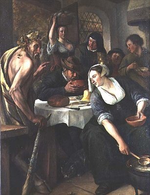 Satyren och bonden av Jan Havicksz. Steen