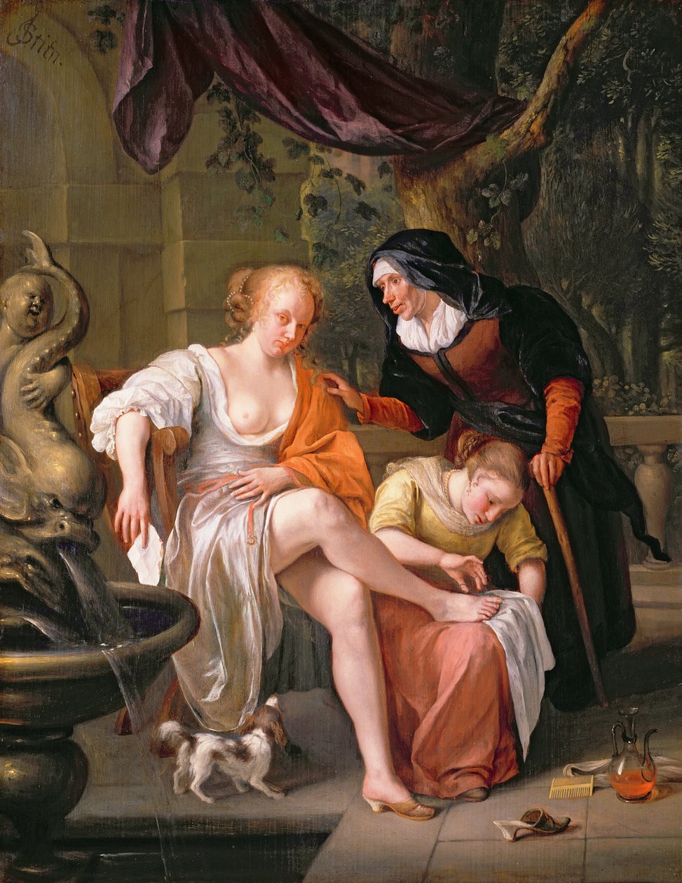 Batseba efter badet av Jan Havickszoon Steen