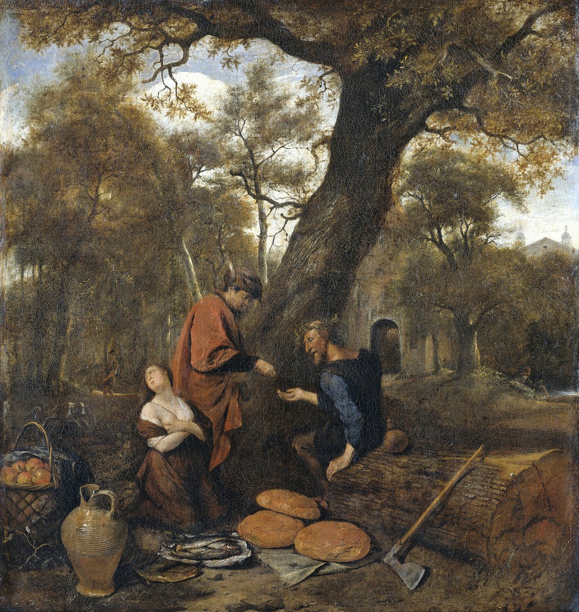 Erysichthon säljer sin dotter Mestra, 1660 av Jan Havickszoon Steen