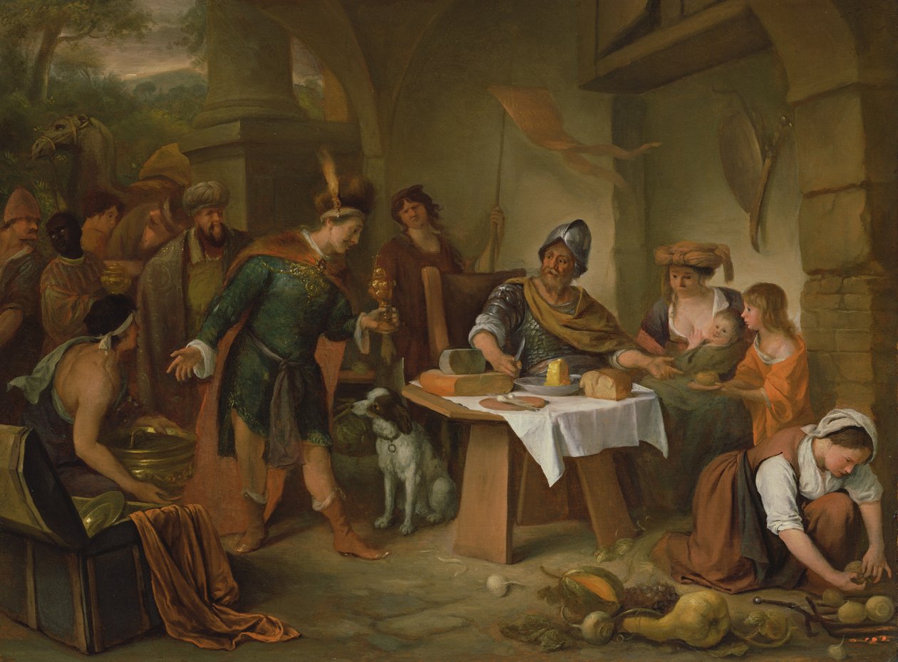 Manius Curius Dentatus och de samnitiska ambassadörerna av Jan Havickszoon Steen
