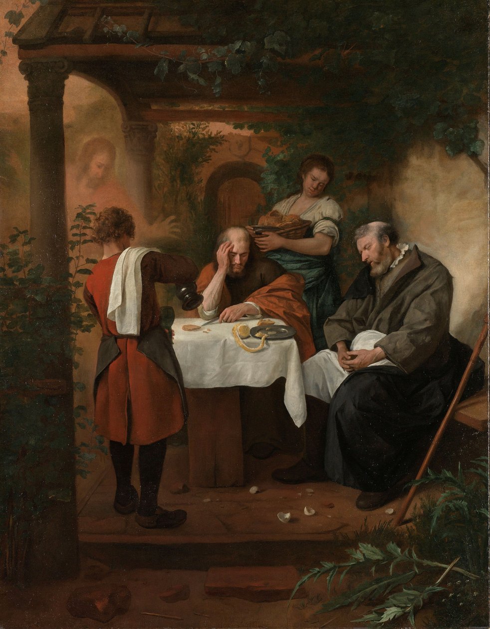 Nattvarden i Emmaus, ca 1665-68 (olja på duk, h 134cm × b 104 av Jan Havickszoon Steen