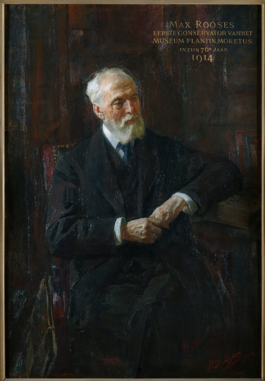 Porträtt av Max Rooses 1839-1914, 1914. av Jan Hendrik Luyten