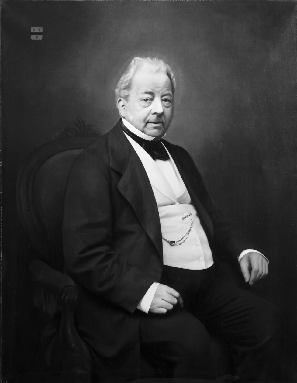 Porträtt av Archibald Jan van de Poll (1800-1870) av Jan Hendrik Maschaupt