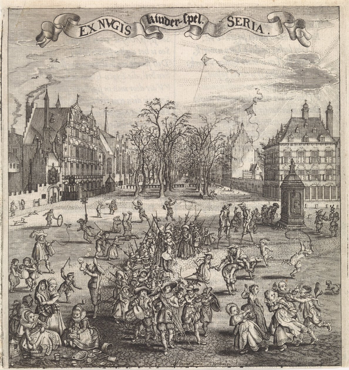 Barnspel i Haag Barnspel (titel på objekt) av Jan Hendriksz. Verstraelen