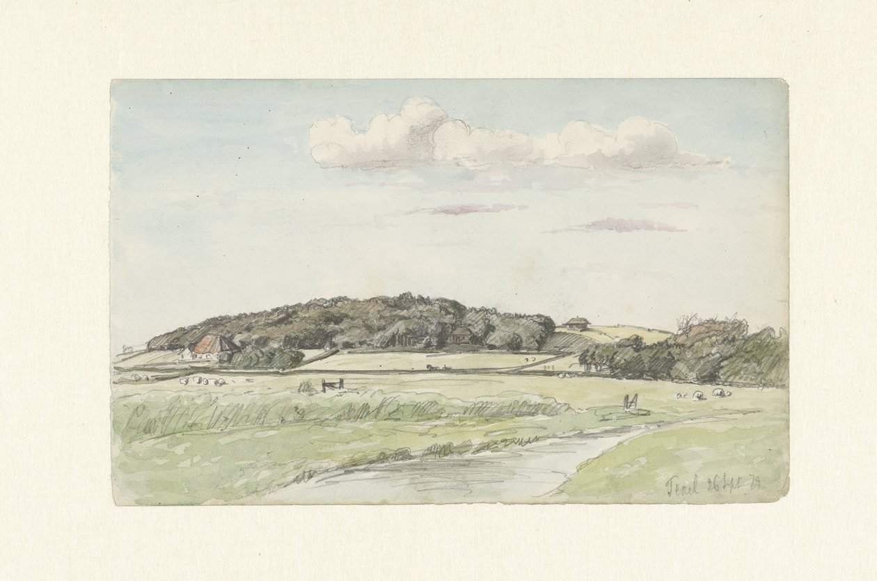Utsikt över Texel av Jan Hoynck van Papendrecht