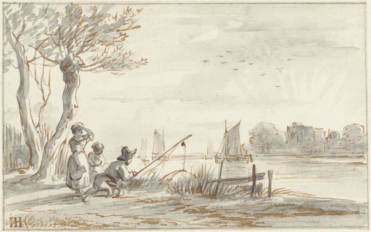 Sommarflodvy av Jan Hulswit