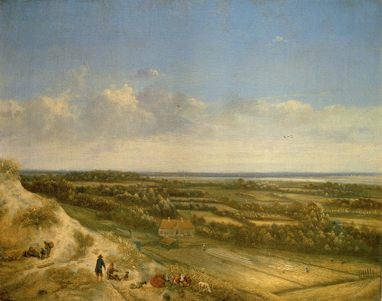 Dune Landscape, förmodligen nära Santpoort, ca 1675 (olja på duk) av Jan II Vermeer van Haarlem