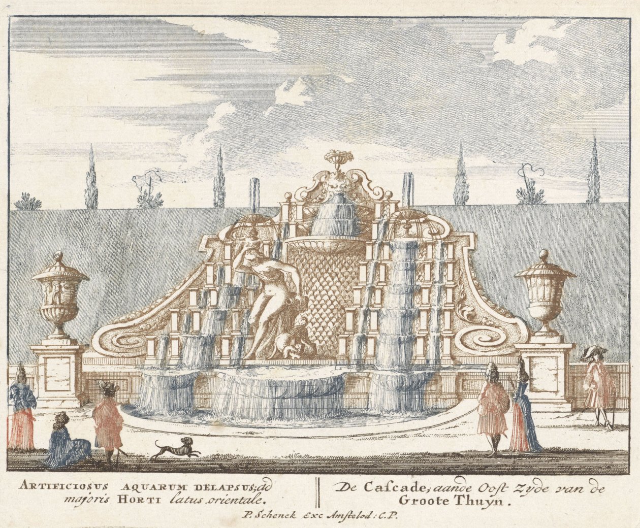 Fontän i Het Loo-palatsets trädgård, 1694-97 av Jan I van Call