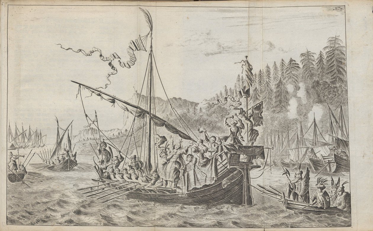Stenka Razin Från: Tre betydande resor, 1675 av Jan Jansz. Struys