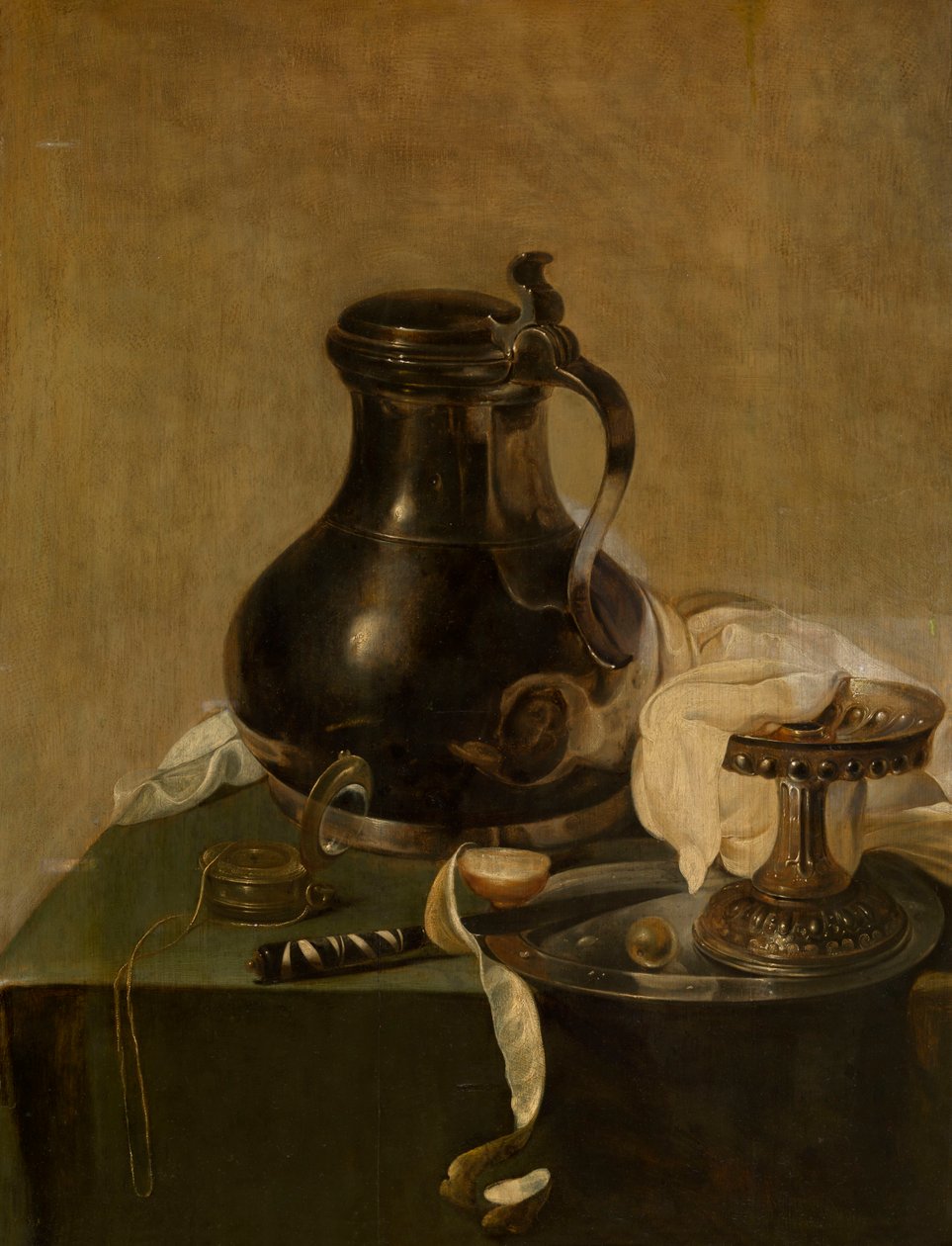 Holländska: Stilleben med tennkanna Stilleben med tennkanna Still life with pewter jug av Jan Jansz den Uyl