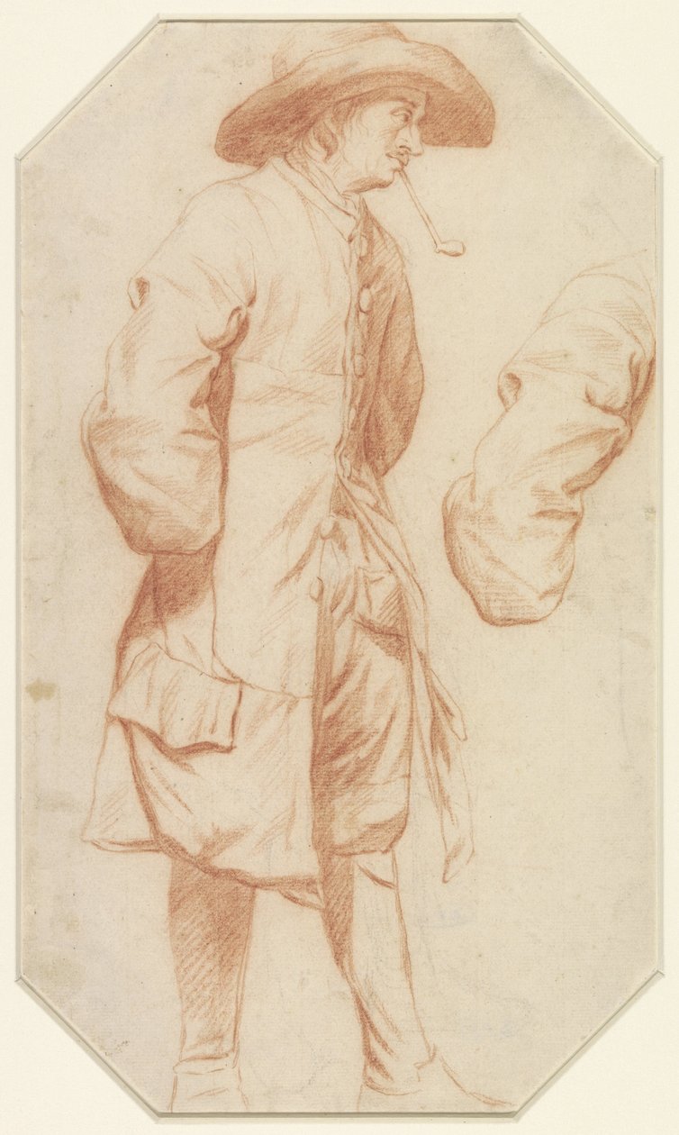 Studie av stående man och höger arm av Jan Josef Horemans (I)