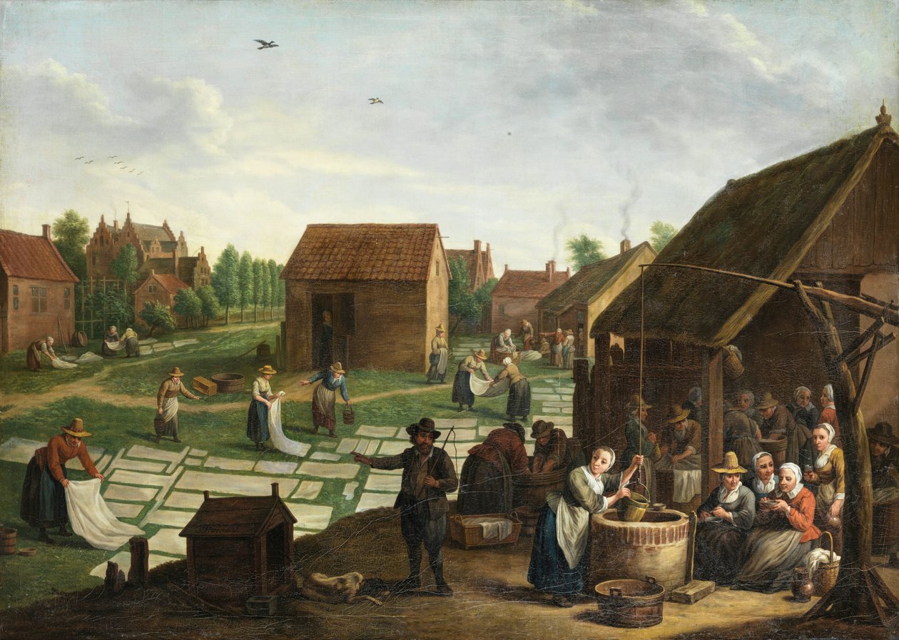 Jan Josef Horemans (II) Bleachfield av Jan Josef Horemans the Younger