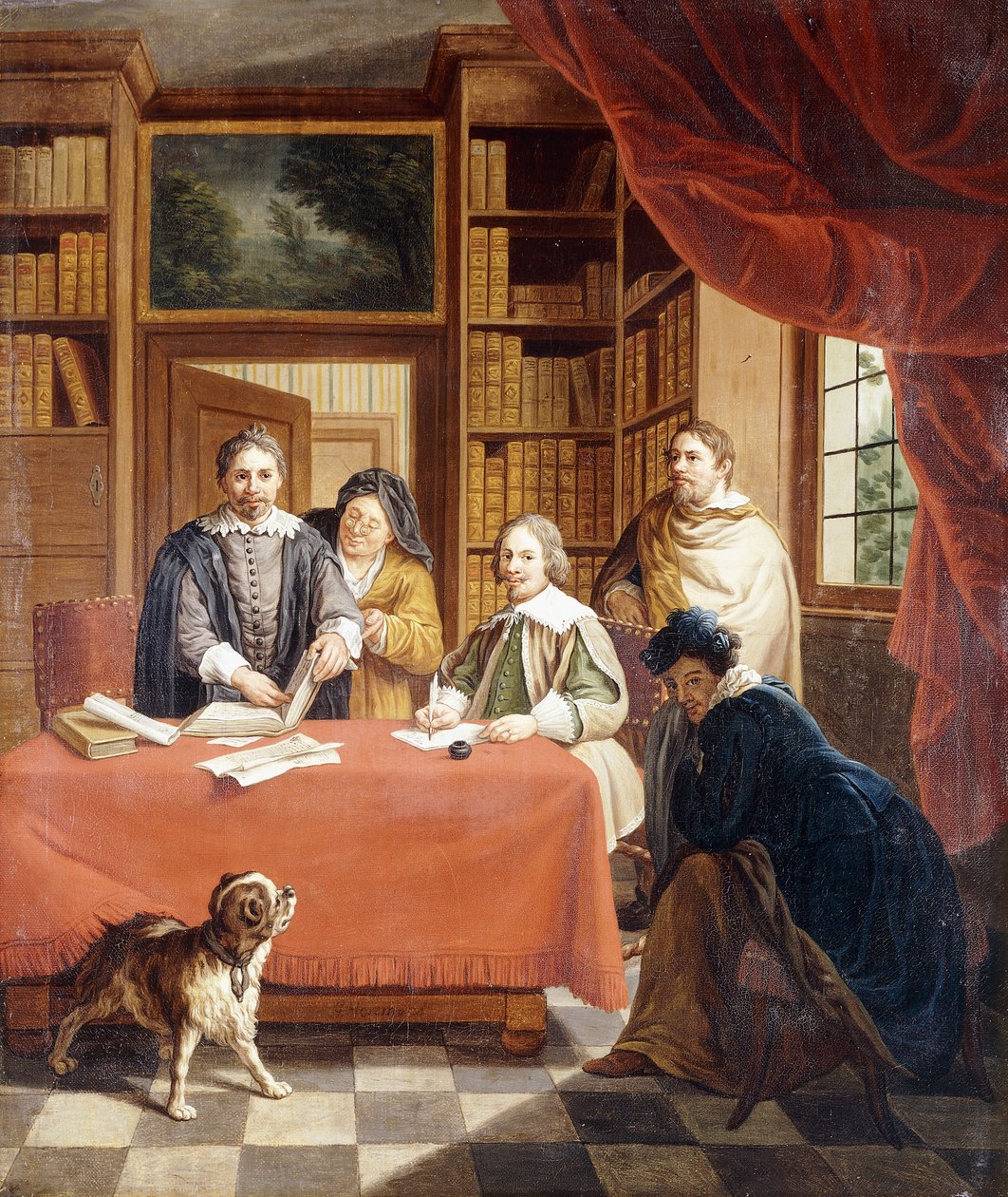 Förberedelse av bröllopskontrakt, av Jan Josef the Younger Horemans