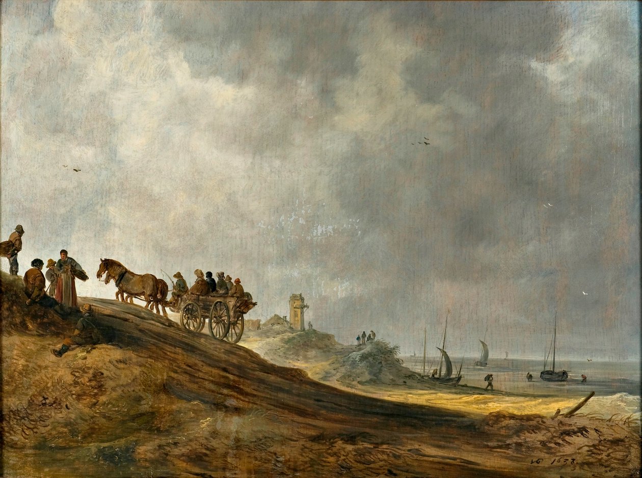 Strandbild av Jan Josephsz van Goyen