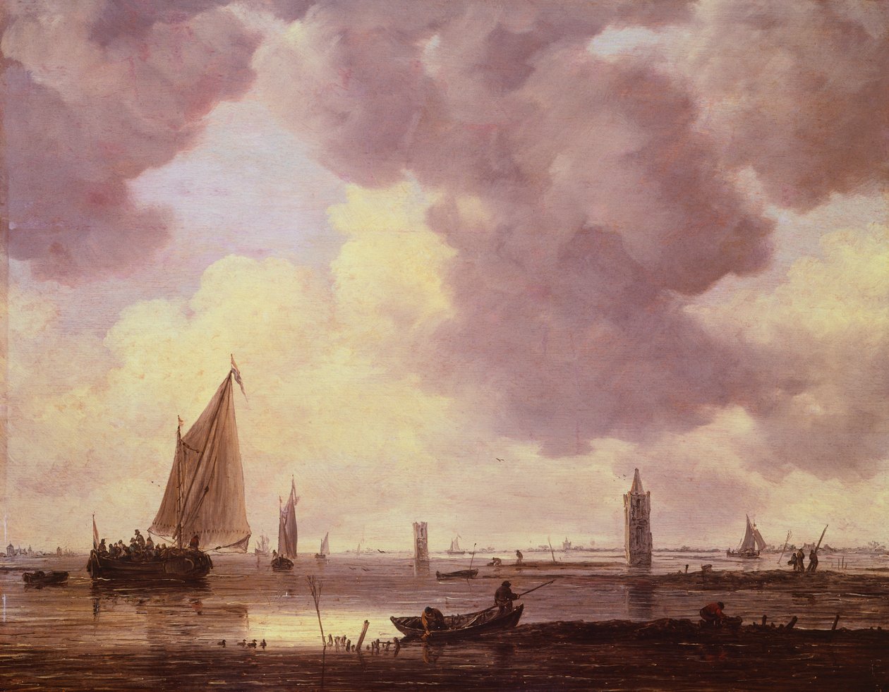 Båtar av Jan Josephsz van Goyen