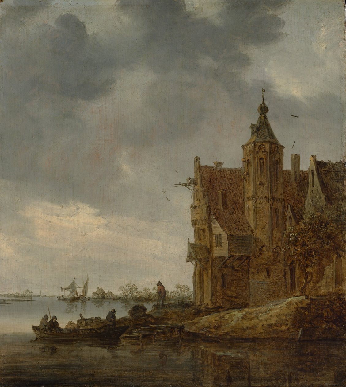 Lantgård nära vattnet, 1646. av Jan Josephsz van Goyen