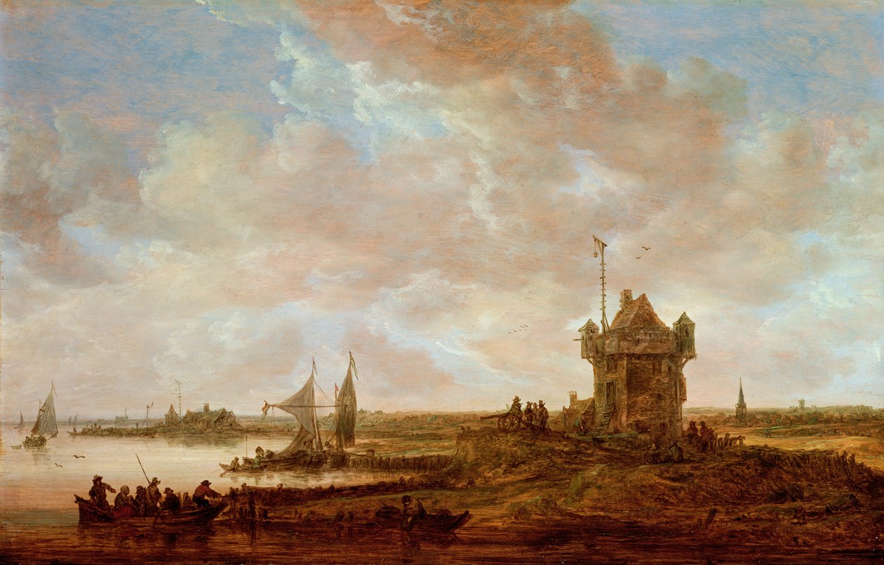 Holländskt landskap av Jan Josephsz van Goyen