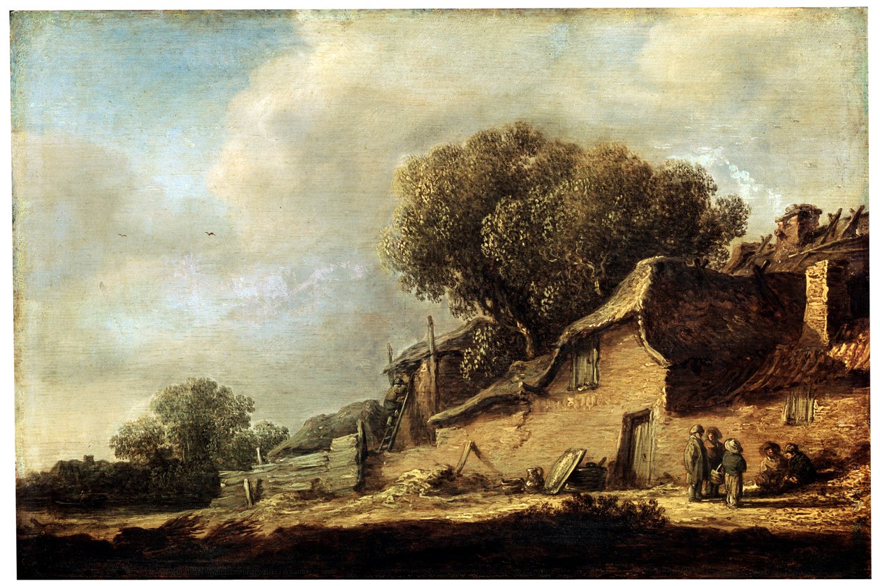 Landskap med en bondstuga, 1631. av Jan Josephsz van Goyen