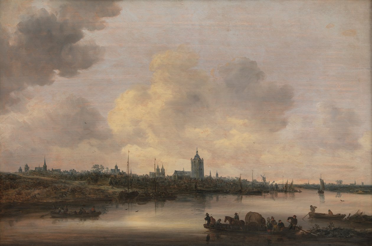 Utsikt över staden Arnhem av Jan Josephsz van Goyen