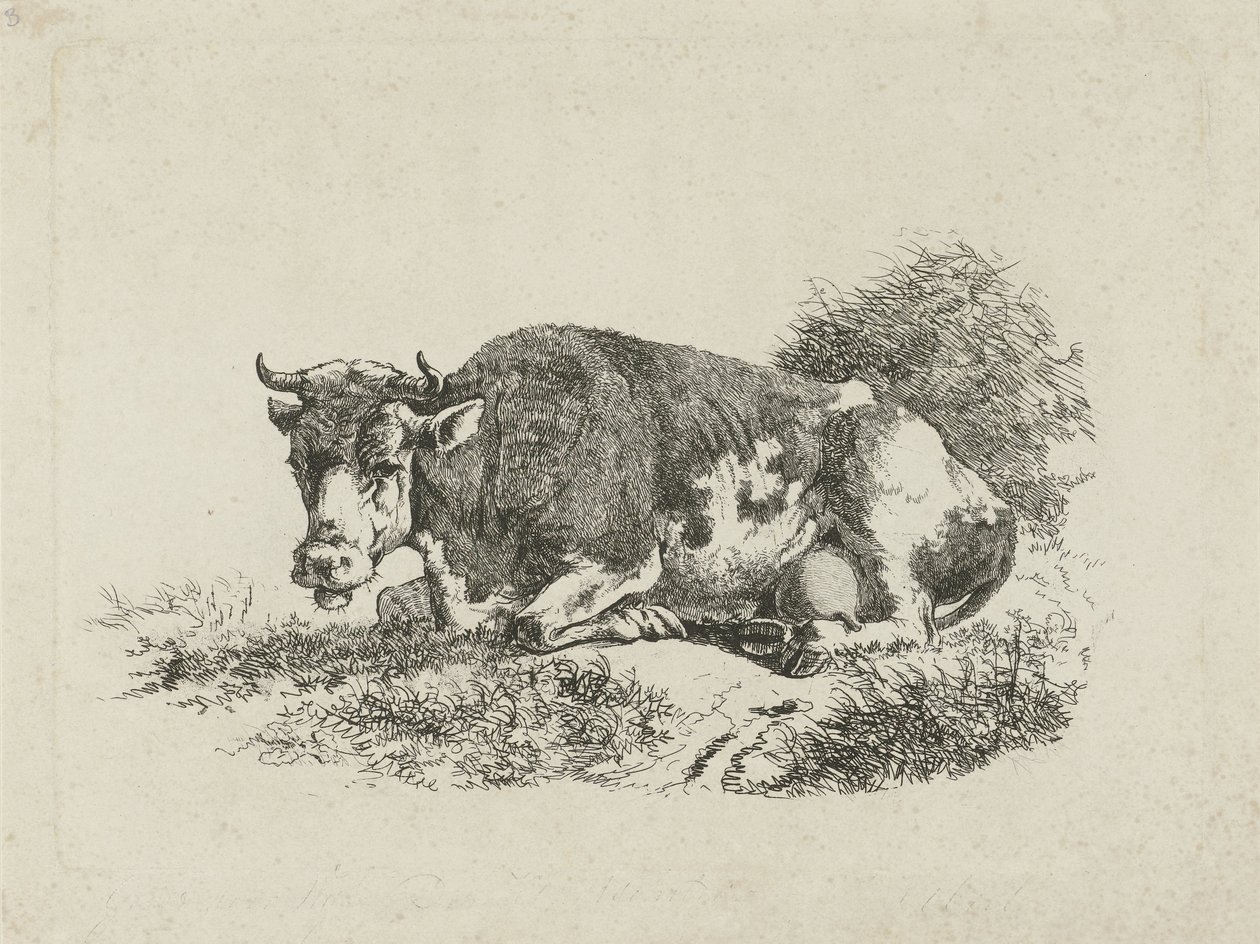 Liggande ko av Jan Kobell (III)