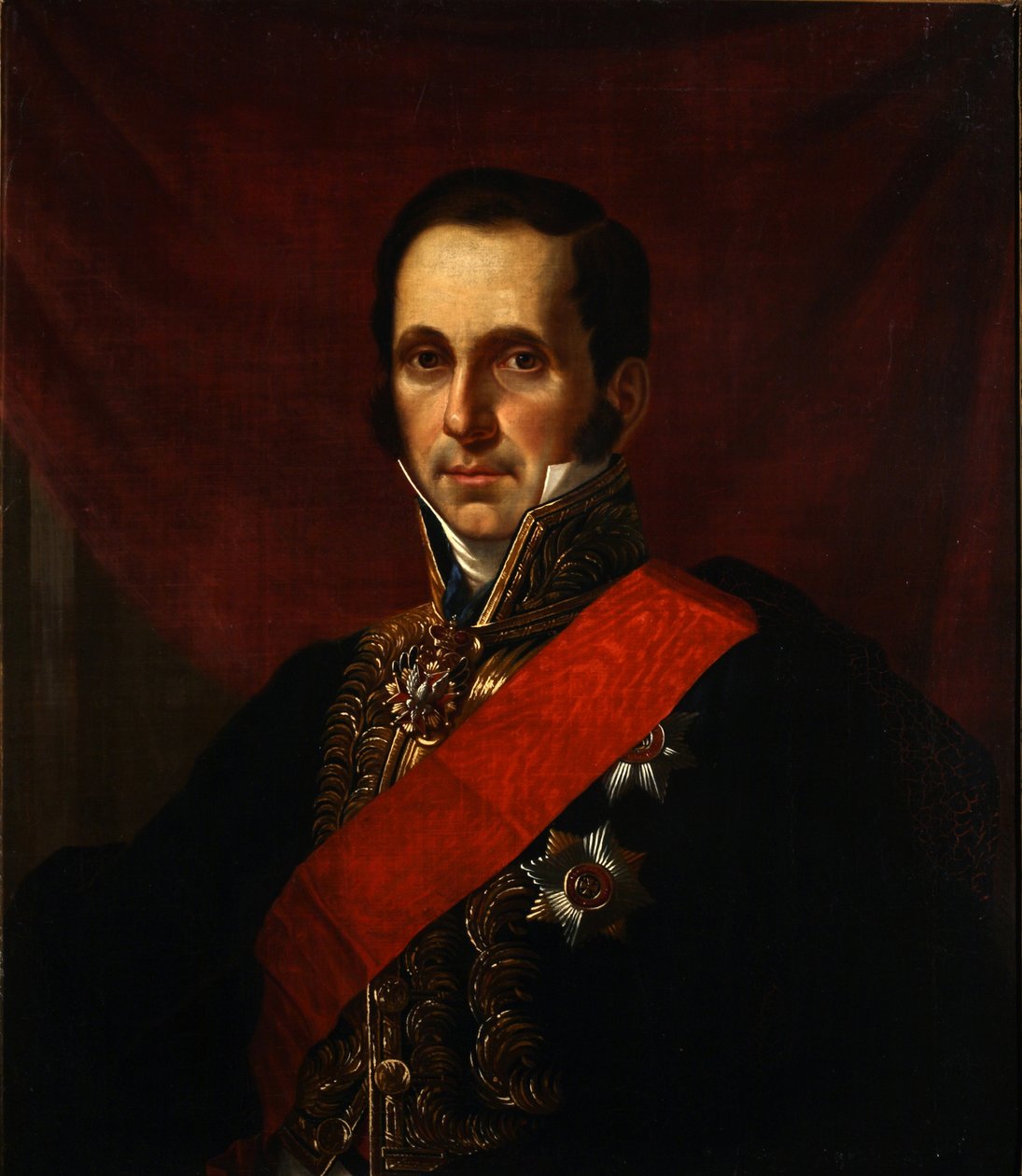 Porträtt av greve Sergey Semionovich Uvarov 1786-1855, 1844 av Jan Ksawery Kaniewski