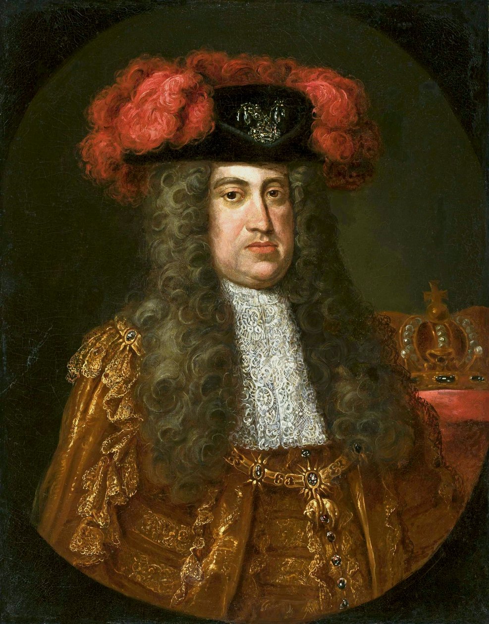Porträtt av kejsar Karl VI Habsburg (1685-1740) med orden för gyllene skinnet av Jan Kupecký