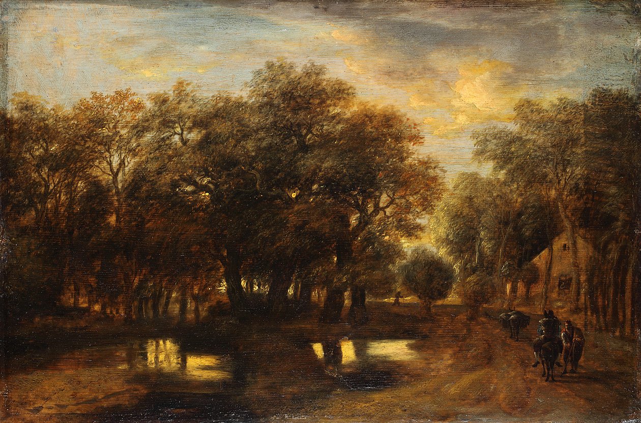 Kvällslandskap av Jan Lievens
