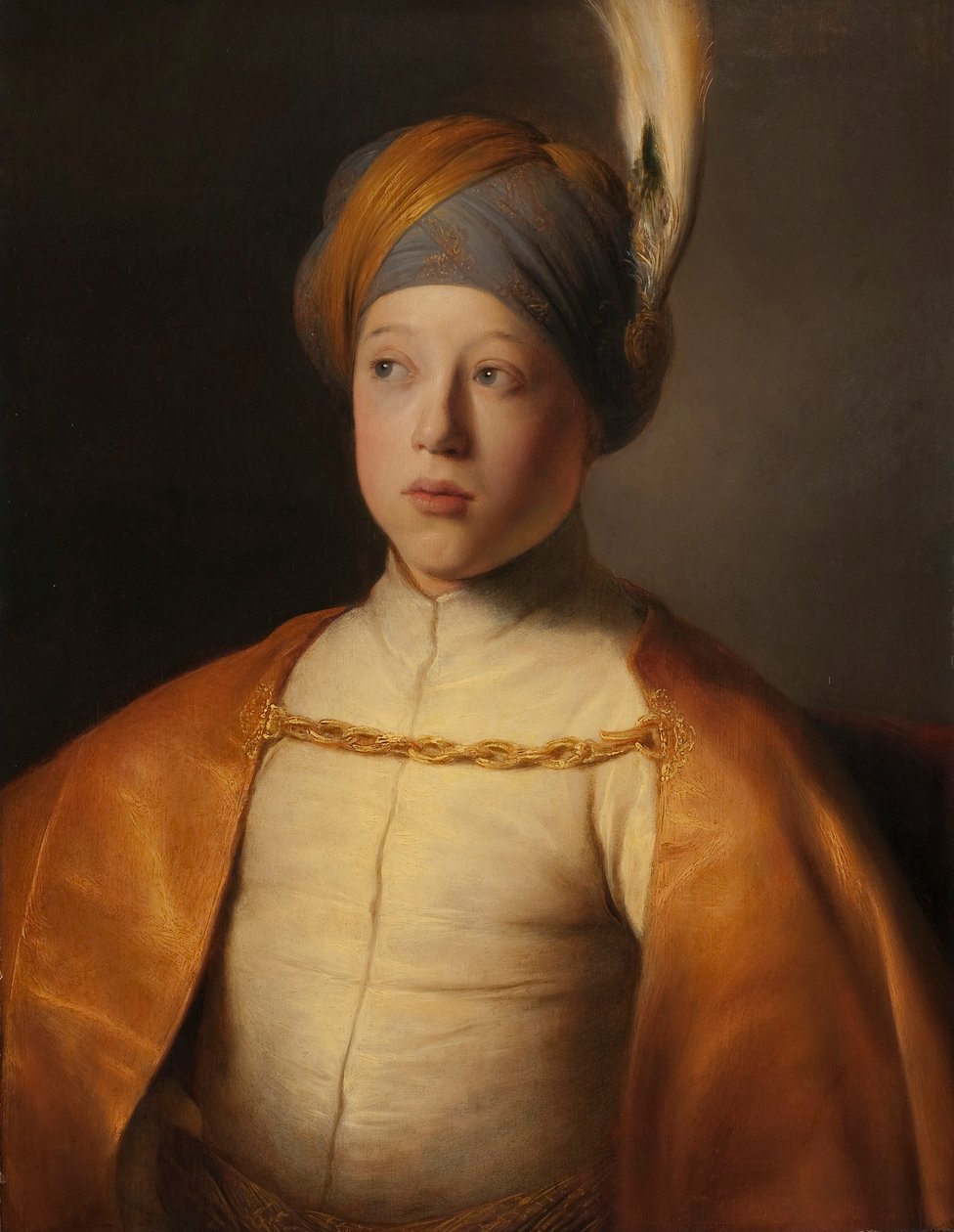 Pojke i en udd och turban Porträtt av prins Rupert av Pfalz, ca 1631. av Jan Lievens