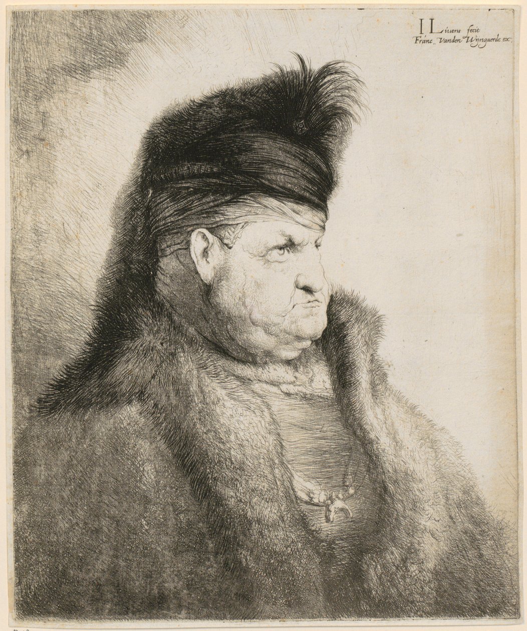Bröstbild av en orientalisk man av Jan Lievens