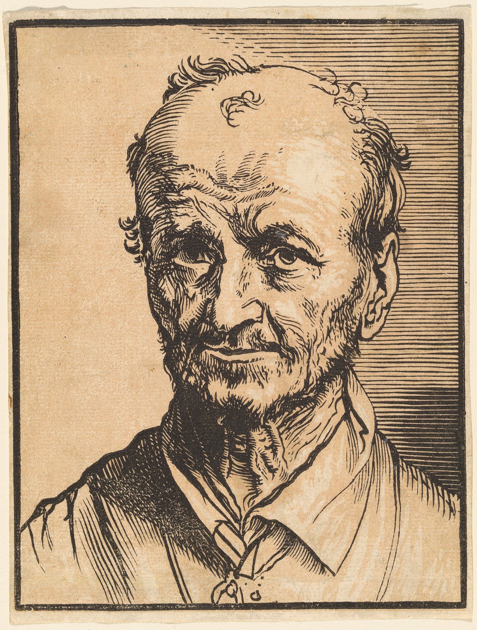 Byst av en skallig man av Jan Lievens