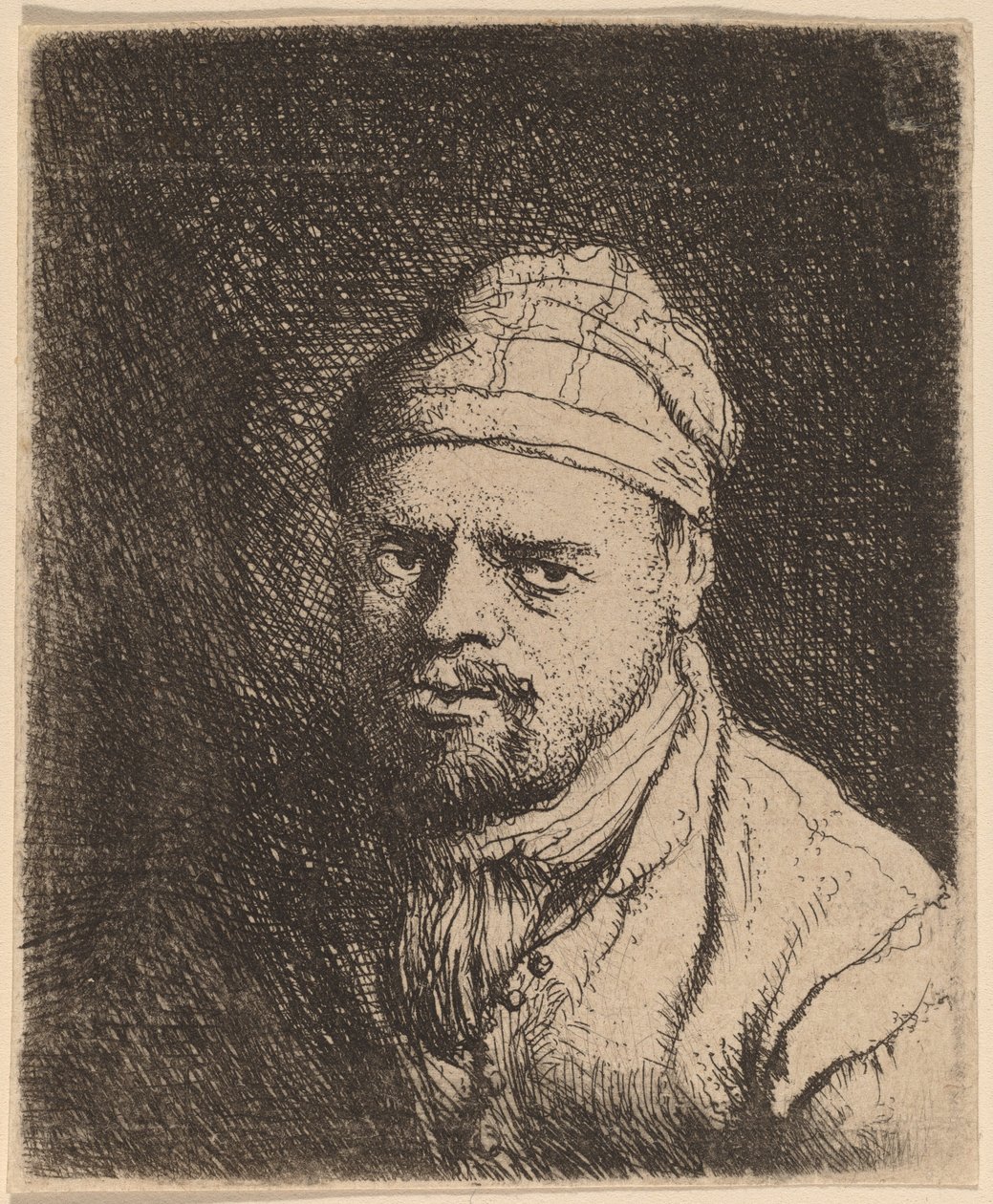Byst av en kock med mössa av Jan Lievens