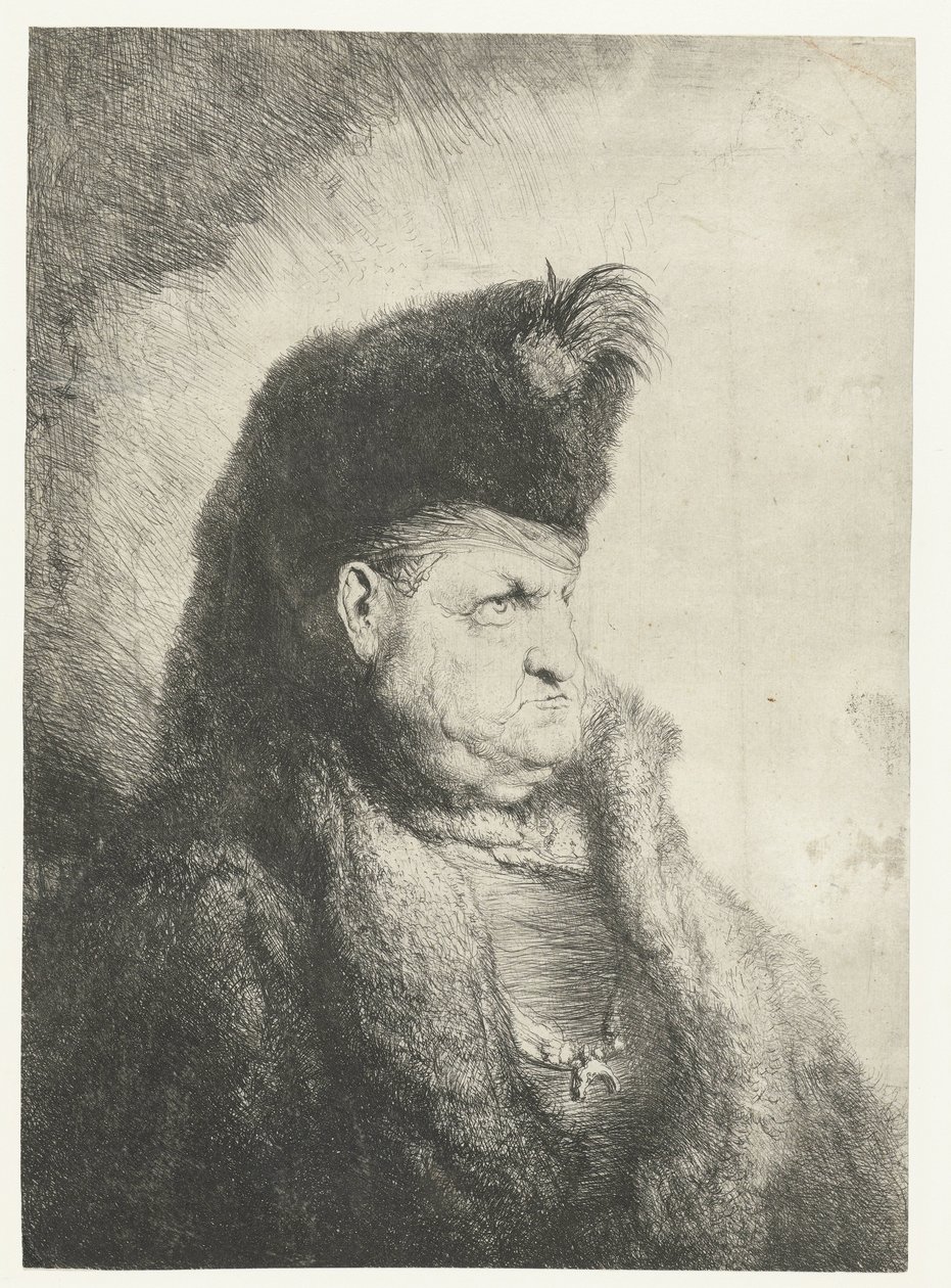 Byst av en orientalisk med en pälsmössa av Jan Lievens
