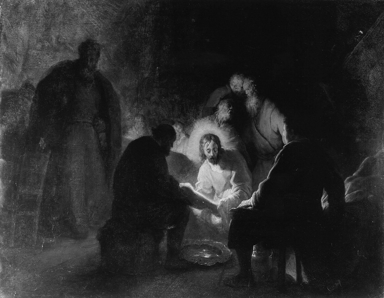 Kristus tvättar lärjungarnas fötter av Jan Lievens