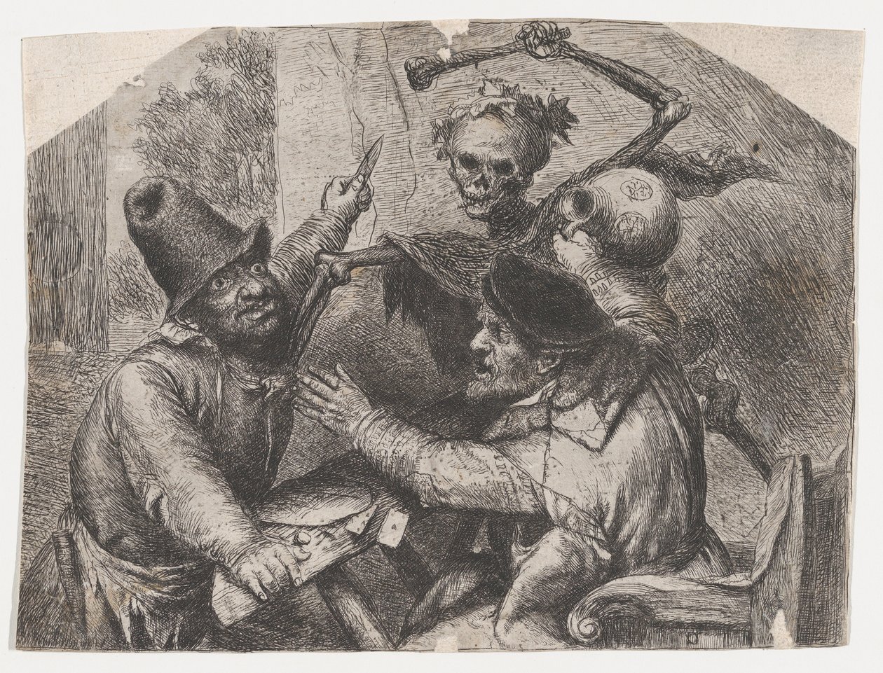 Döden och kortspelare av Jan Lievens