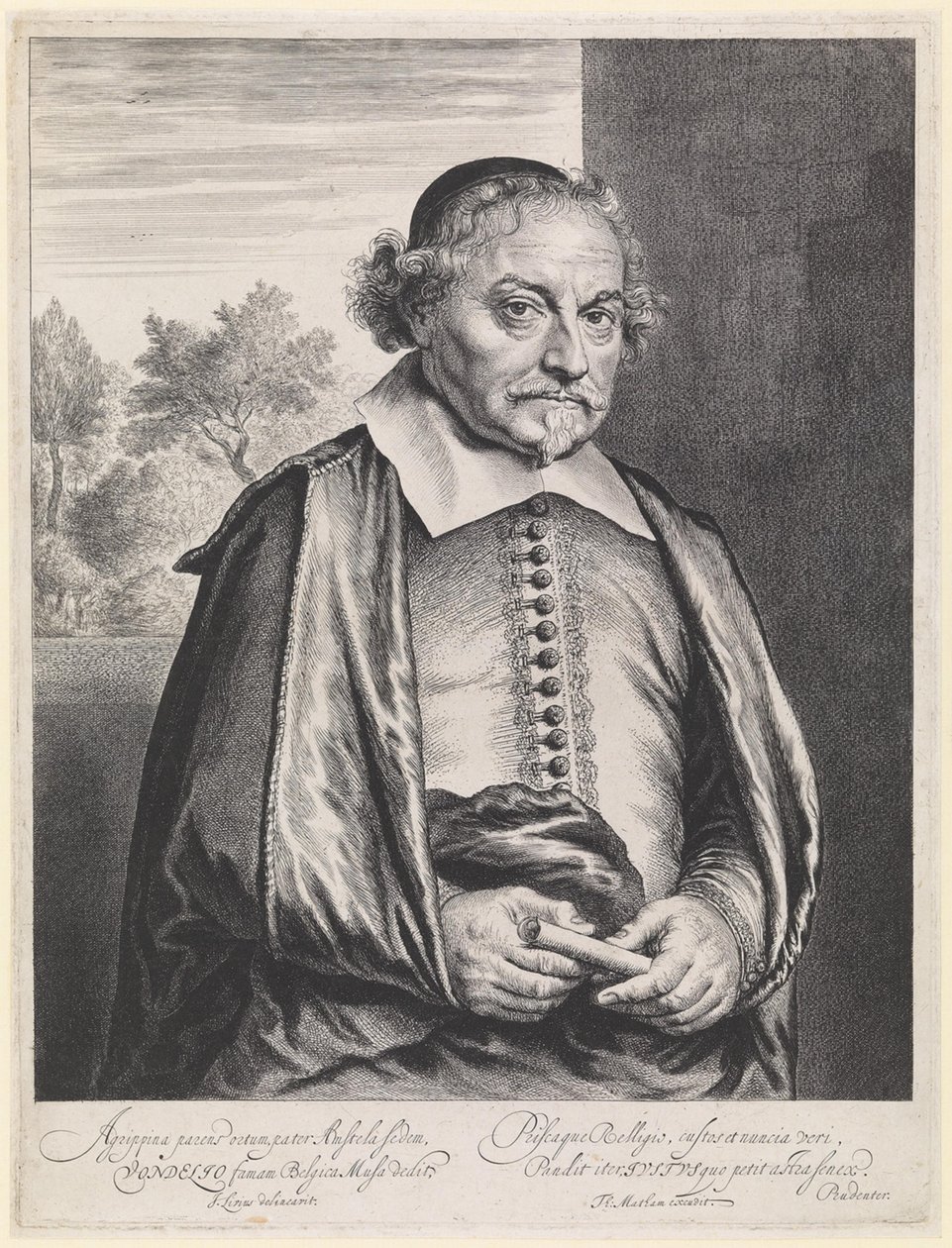 Joost van den Vondel av Jan Lievens