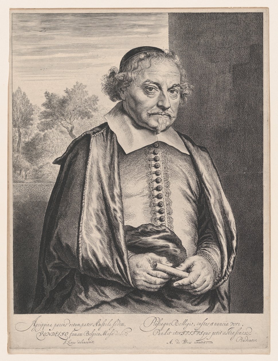 Joost van den Vondel, 1600-talet. av Jan Lievens