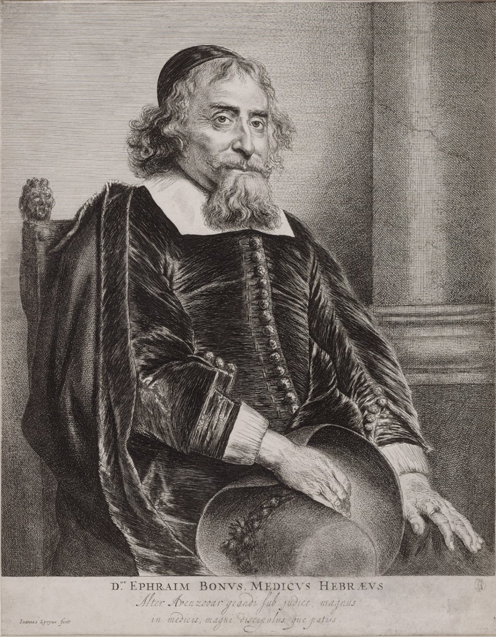 Porträtt av Ephraim Bueno av Jan Lievens