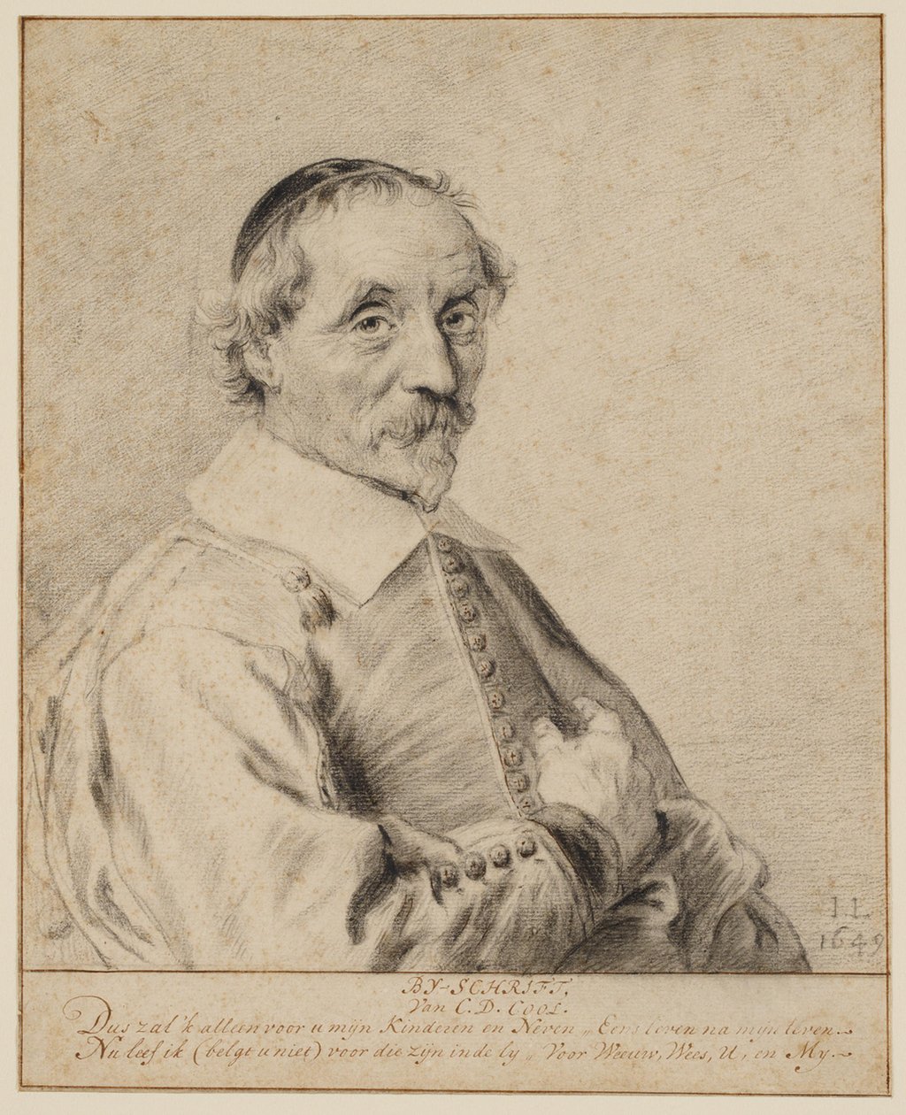 Porträtt av Cornelis Dircksz Cool (ca 1593–1669) av Jan Lievens