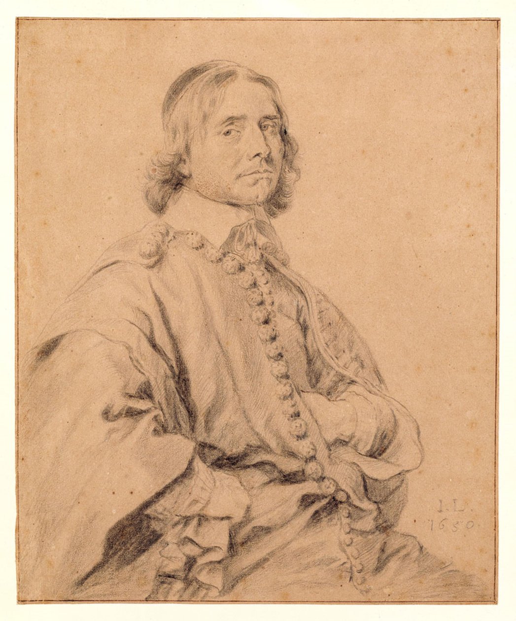 Porträtt, påstått föreställande Johannes Wtenbogaert av Jan Lievens