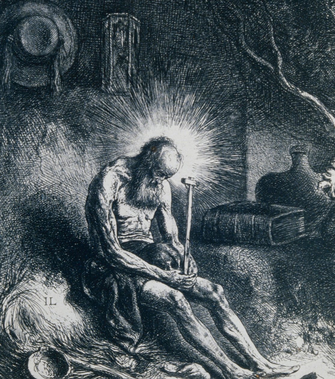 Sankt Hieronymus av Jan Lievens