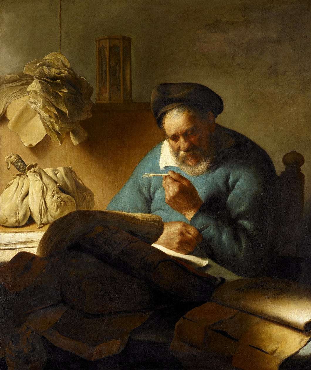 Quill-skäraren, 1627 av Jan Lievens