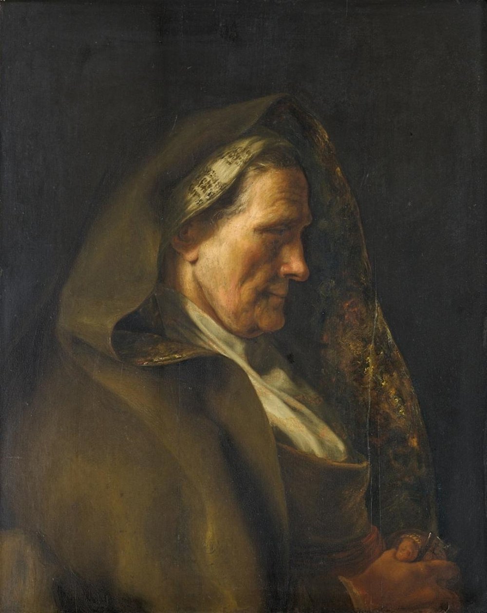 Tronie av en äldre kvinna av Jan Lievens
