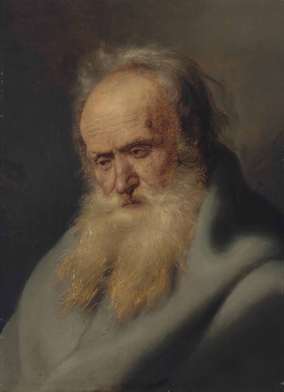 Tronie av en gammal man av Jan Lievens